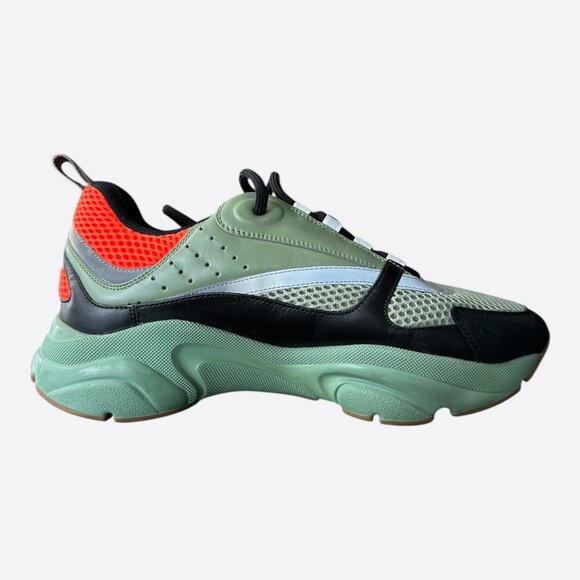 Dior Green & Orange B22 Sneakers - Picture 5 of 8